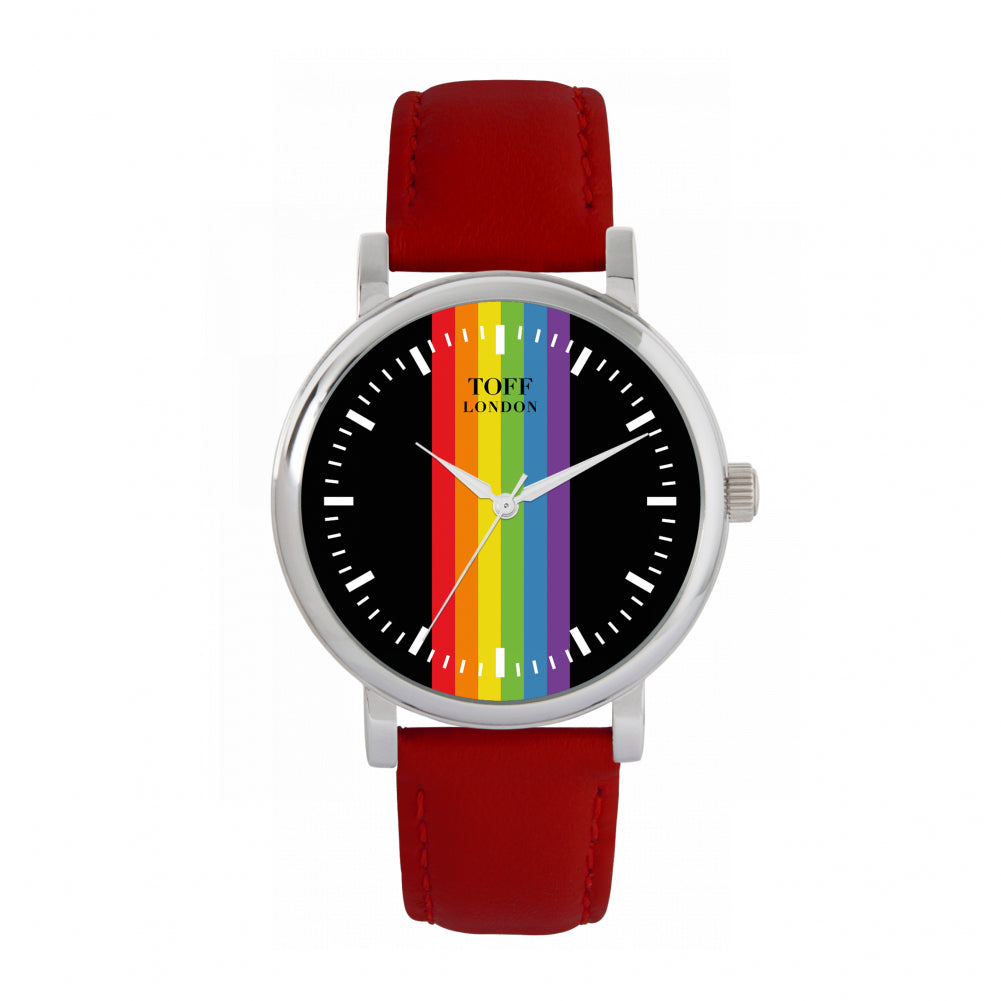 38mm Pride Linear Black Batons Watch