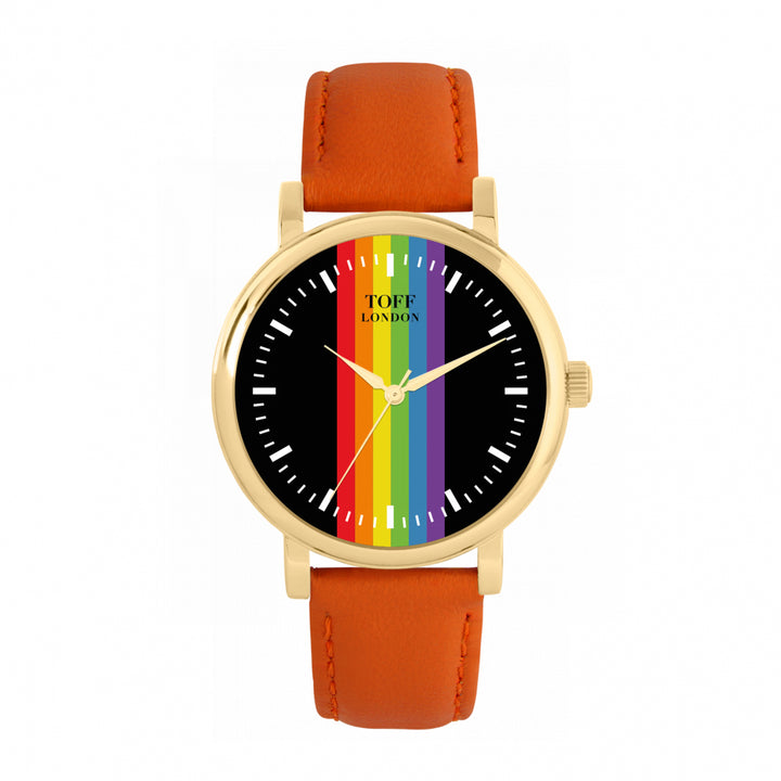 38mm Pride Linear Black Batons Watch