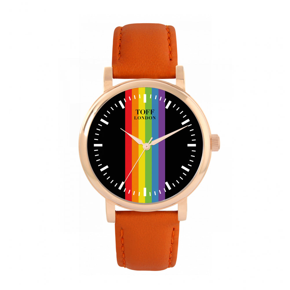 38mm Pride Linear Black Batons Watch