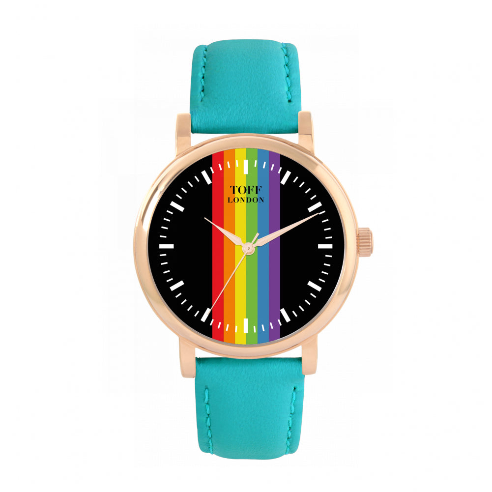 38mm Pride Linear Black Batons Watch