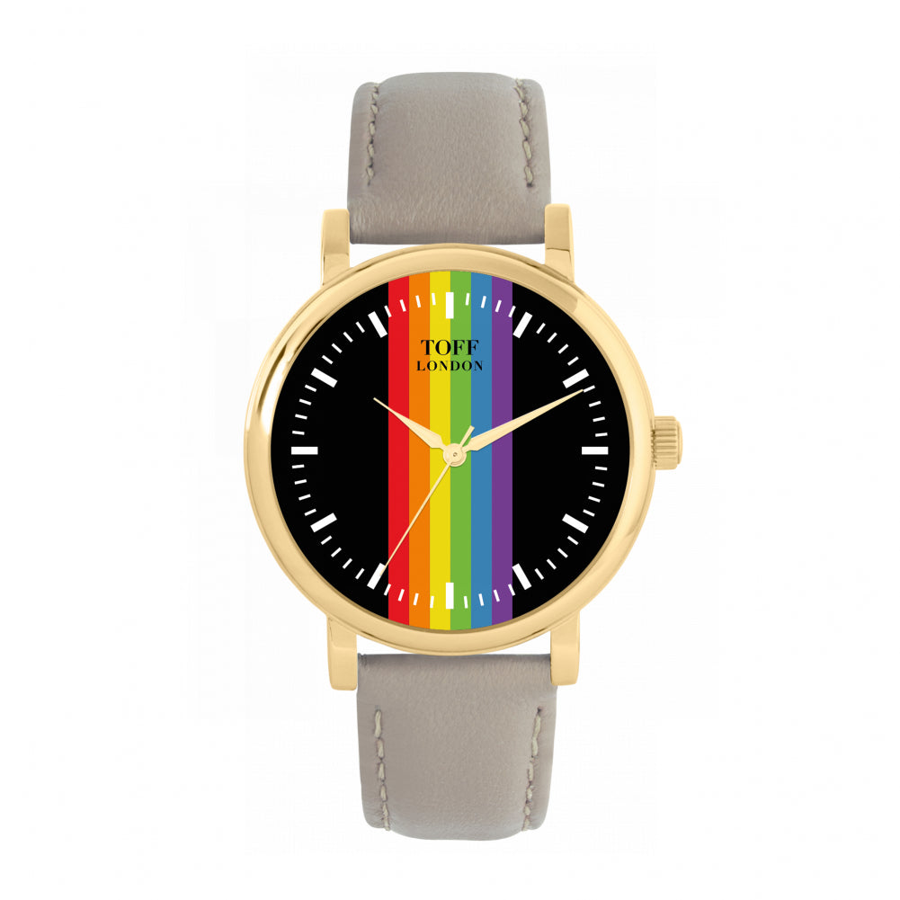 38mm Pride Linear Black Batons Watch