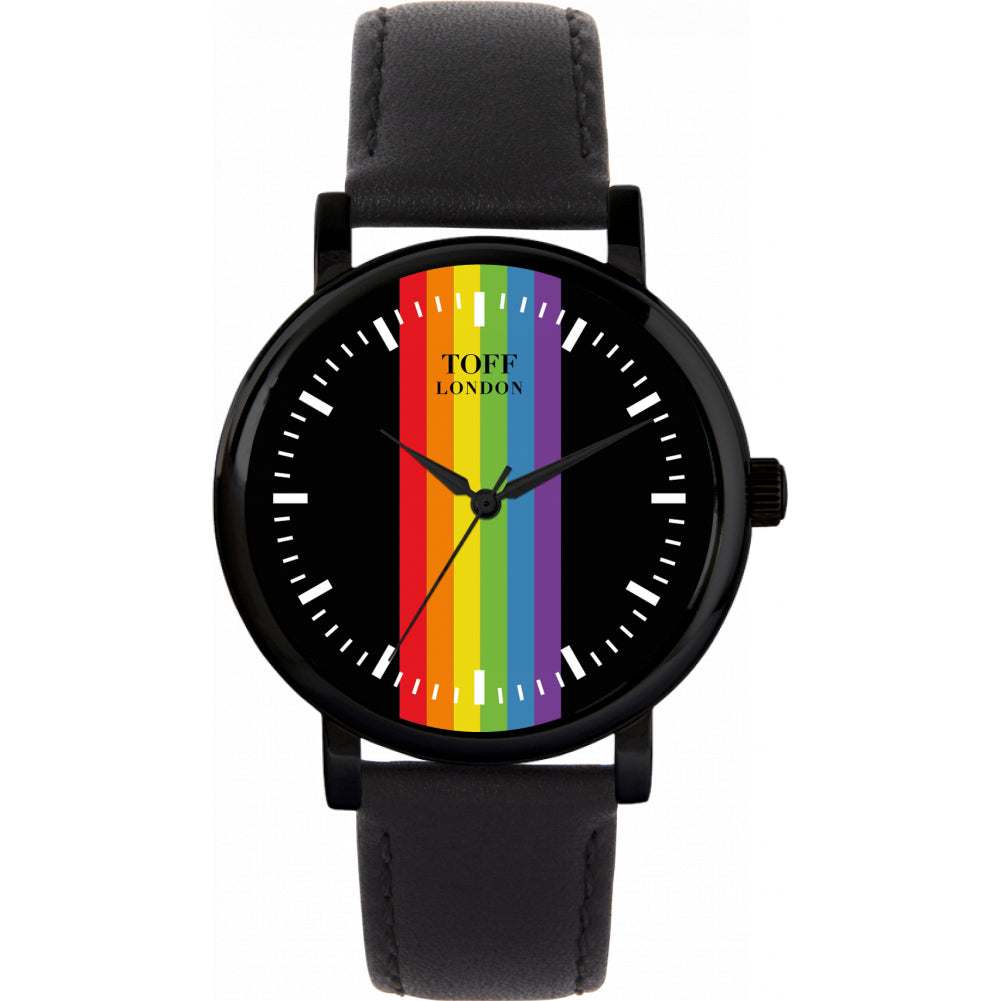 38mm Pride Linear Black Batons Watch