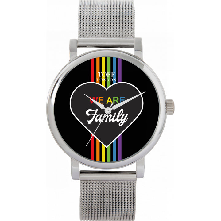 38mm Pride We Are Family Rainbow Watch