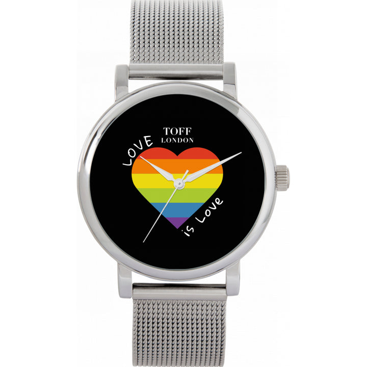 38mm Pride Heart Love Is Love Watch