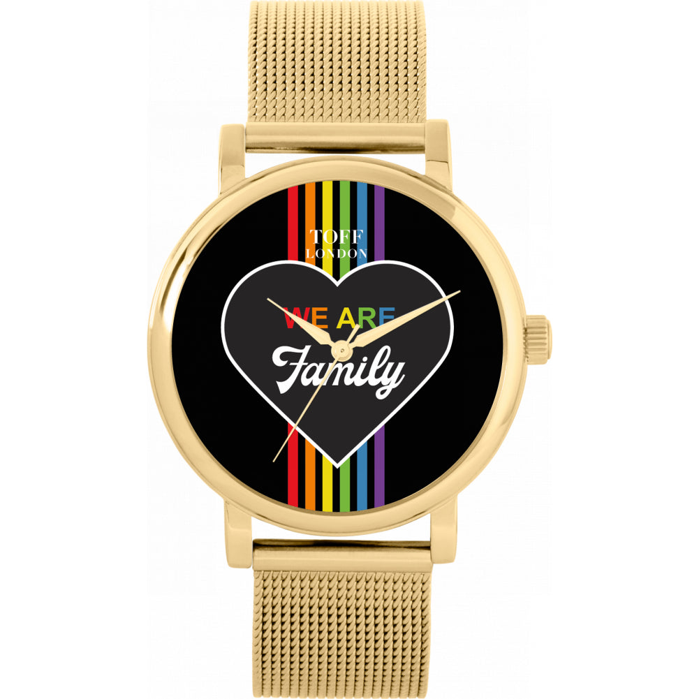 38mm Pride We Are Family Rainbow Watch