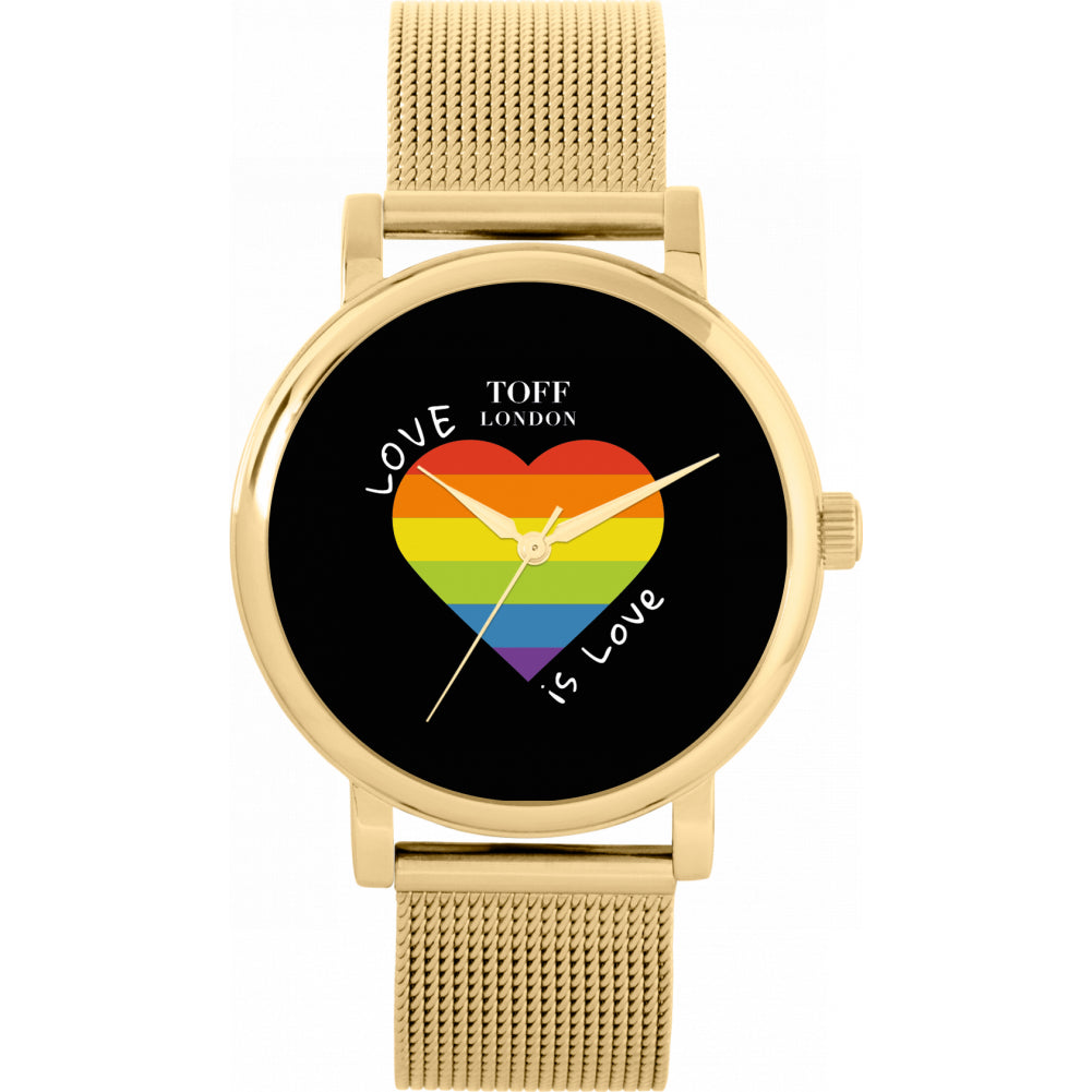 38mm Pride Heart Love Is Love Watch
