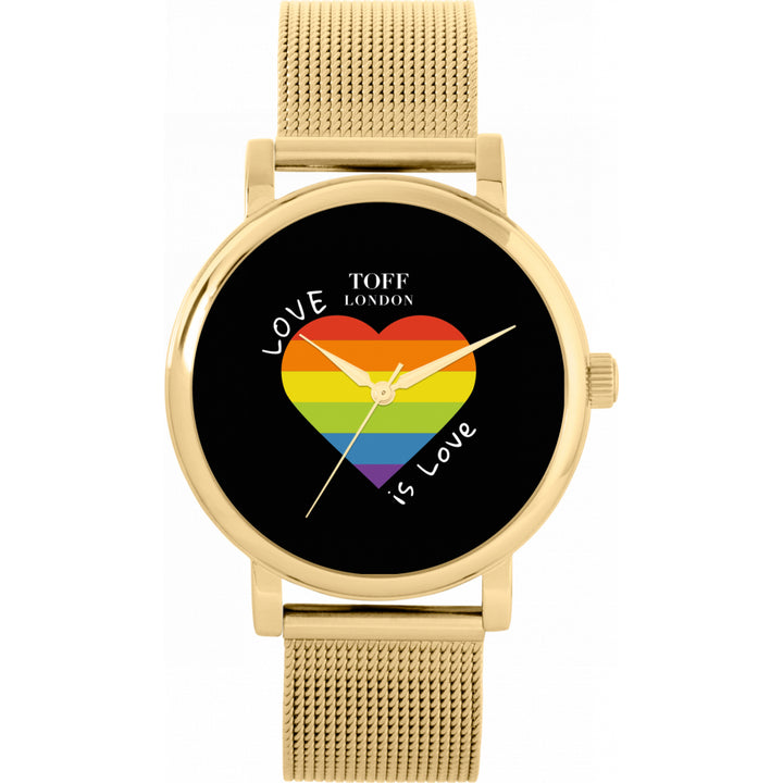 38mm Pride Heart Love Is Love Watch