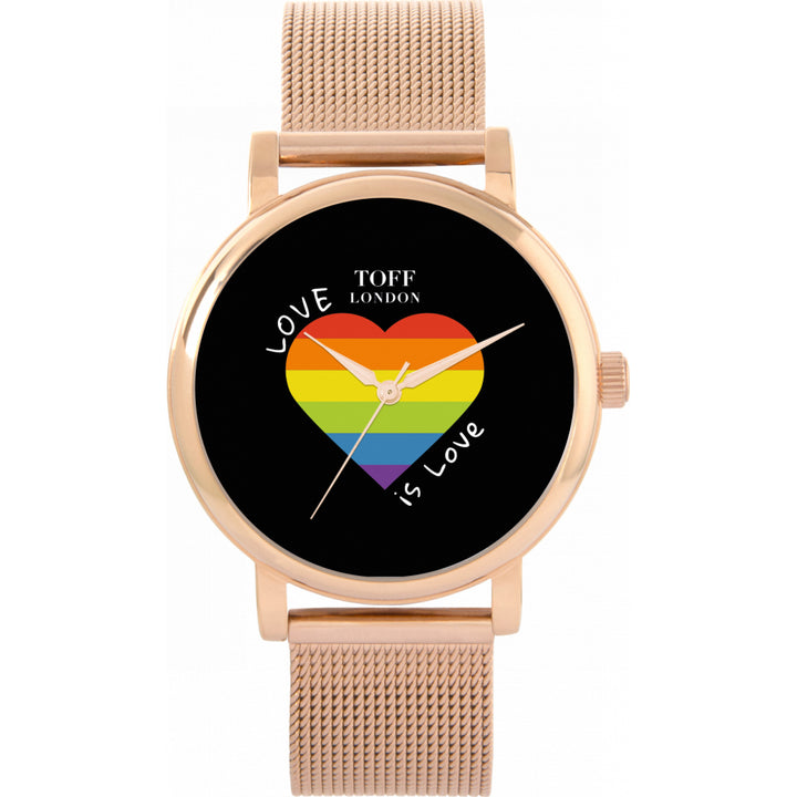38mm Pride Heart Love Is Love Watch