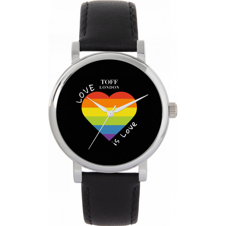 38mm Pride Heart Love Is Love Watch