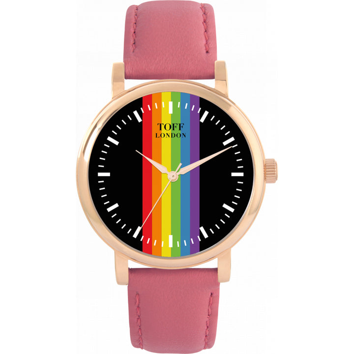 38mm Pride Linear Black Batons Watch