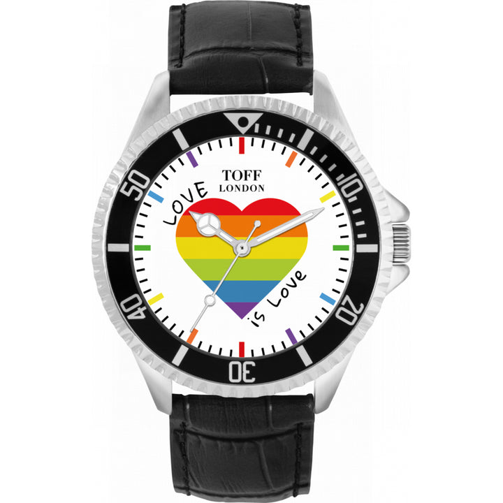 42mm Pride Rainbow Love Is Love Heart Watch