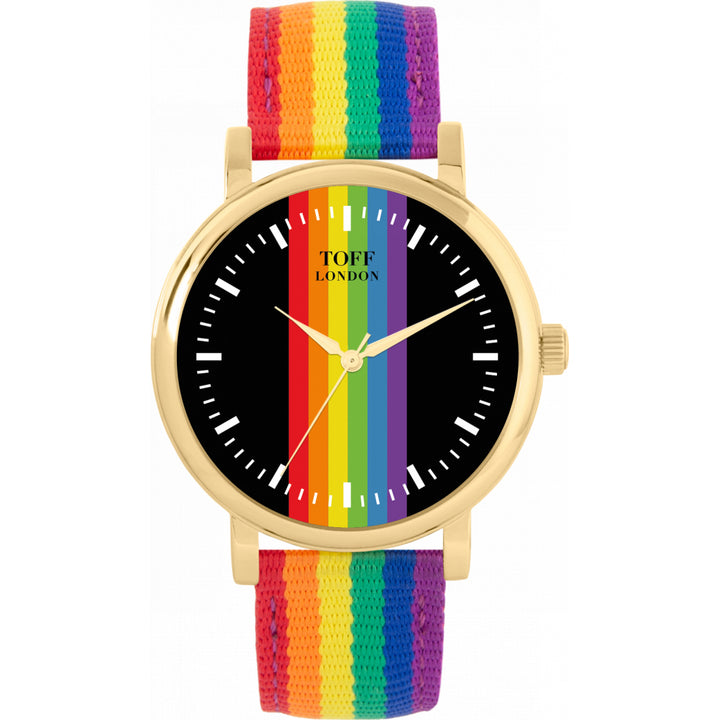 38mm Pride Linear Black Batons Watch