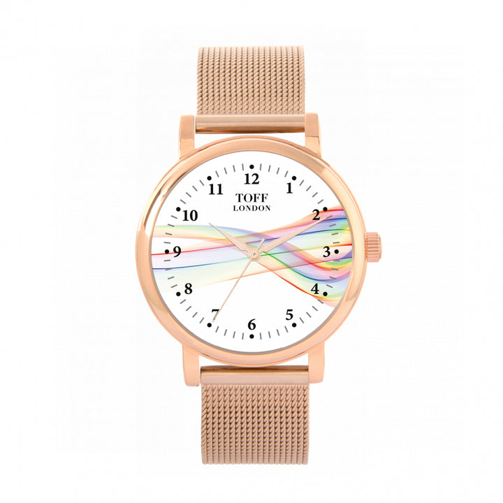 Pride Ribbon Roman Numerals Watch