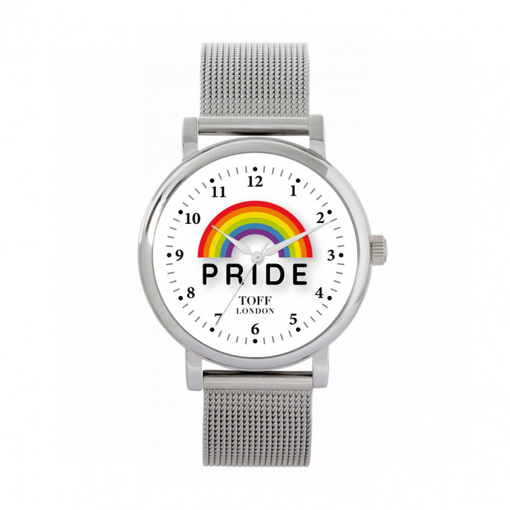 38mm Pride Rainbow White Watch