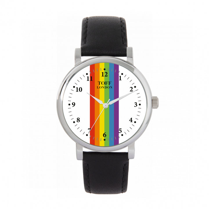 38mm Pride Linear Rainbow Batons Watch