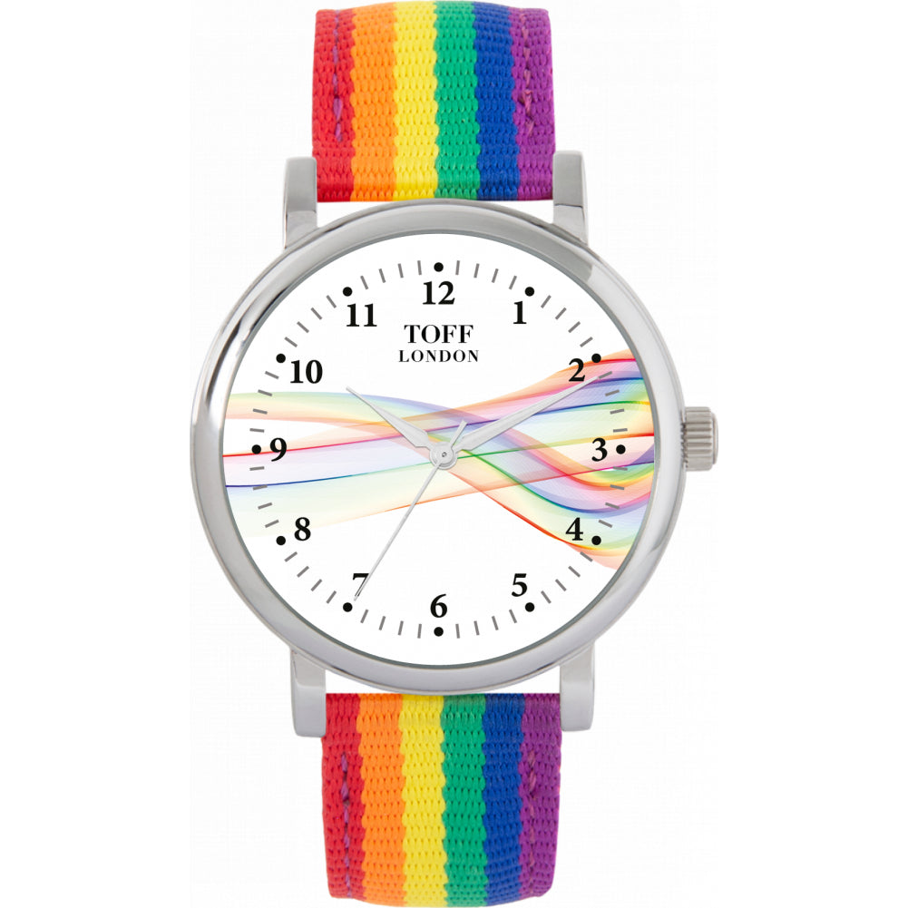 Pride Ribbon Roman Numerals Watch