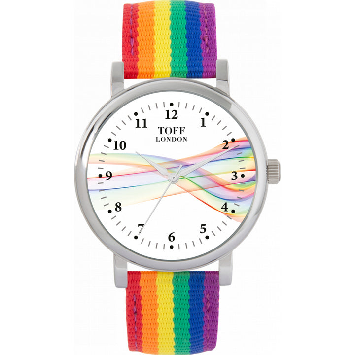 Pride Ribbon Roman Numerals Watch
