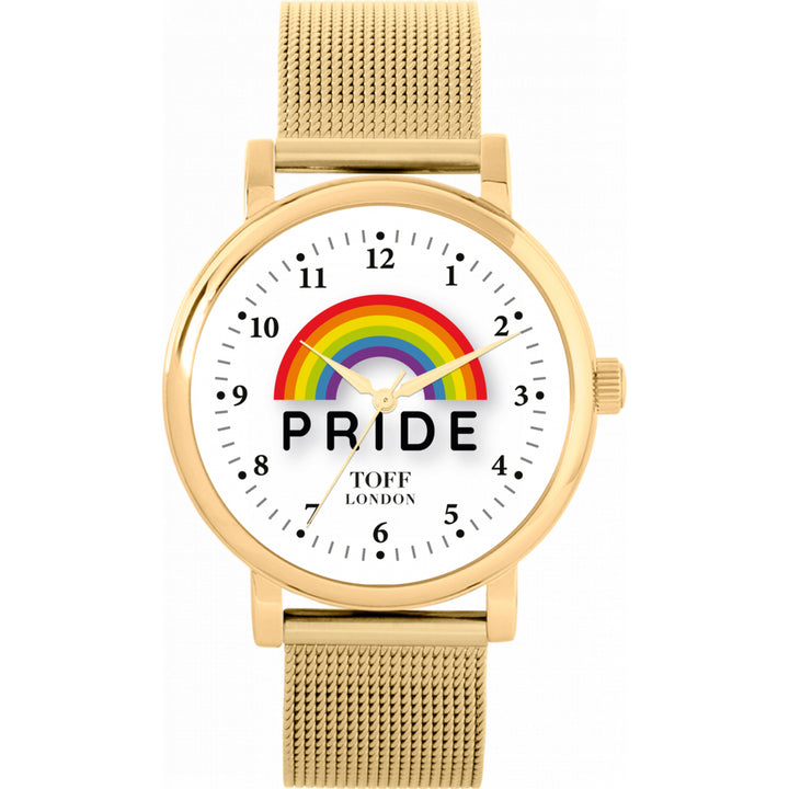 38mm Pride Rainbow White Watch