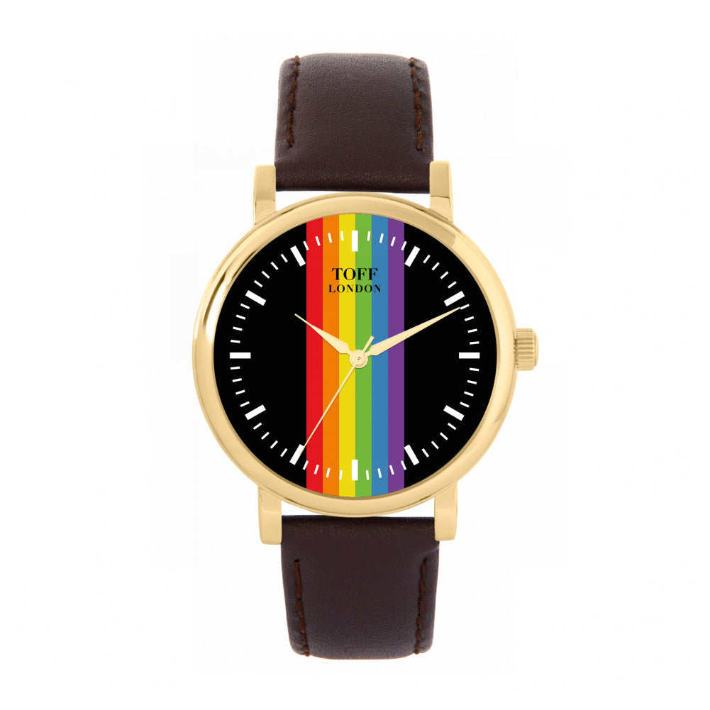 38mm Pride Linear Black Batons Watch