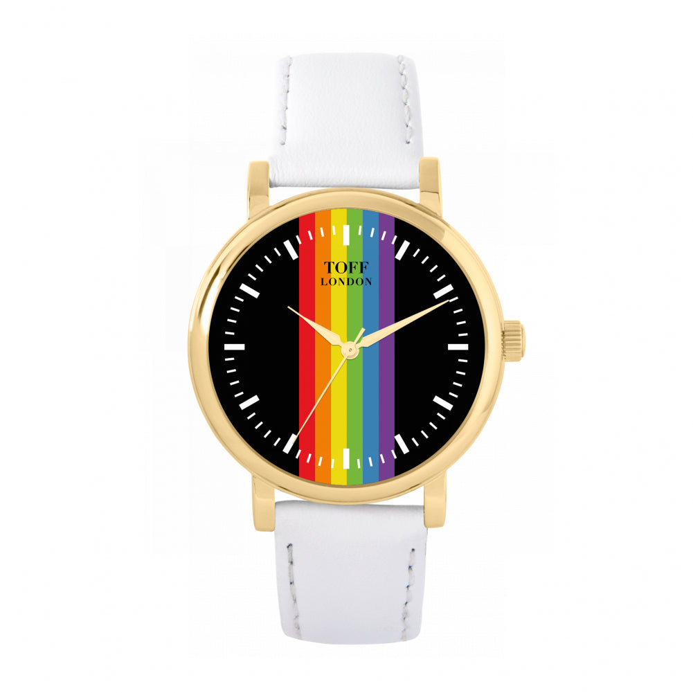 38mm Pride Linear Black Batons Watch