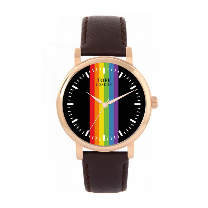 38mm Pride Linear Black Batons Watch