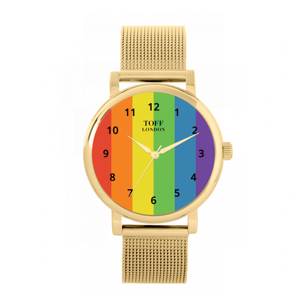 38mm Pride Vertical Arabic Watch