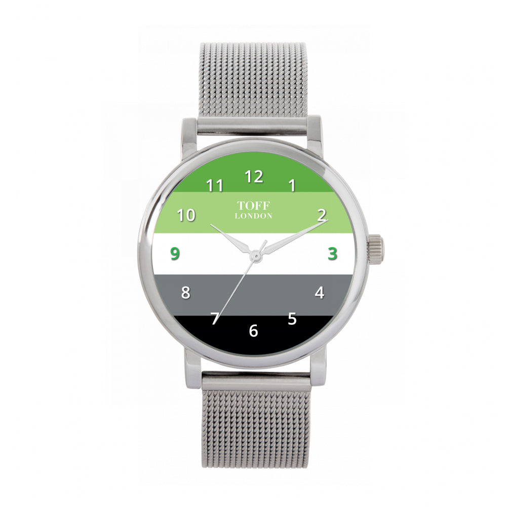 38mm Pride Aromantic Flag Watch