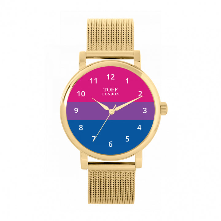 38mm Pride Bisexual Flag Watch
