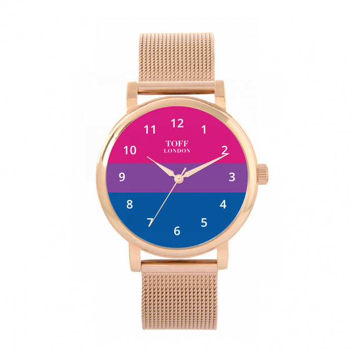 38mm Pride Bisexual Flag Watch