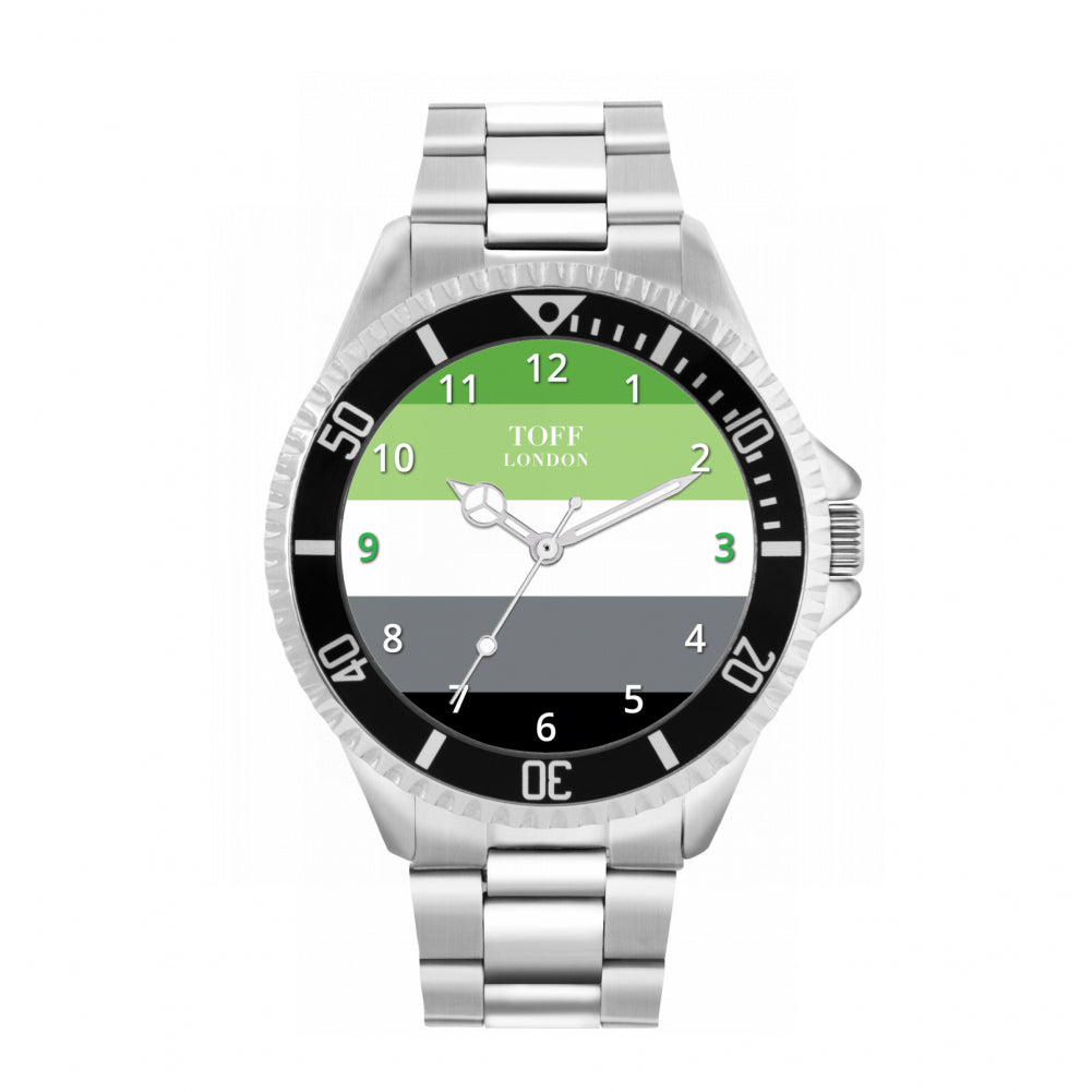 42mm Pride Aromantic Flag Watch