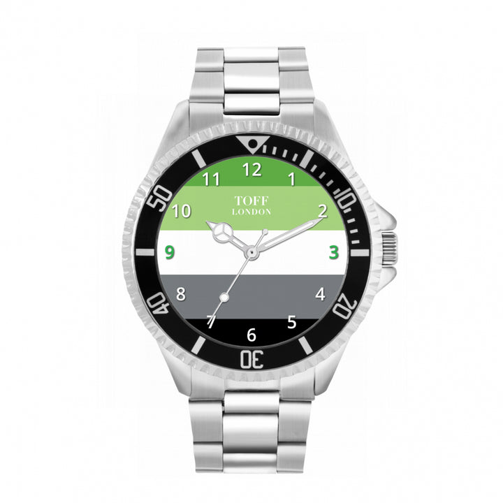 42mm Pride Aromantic Flag Watch