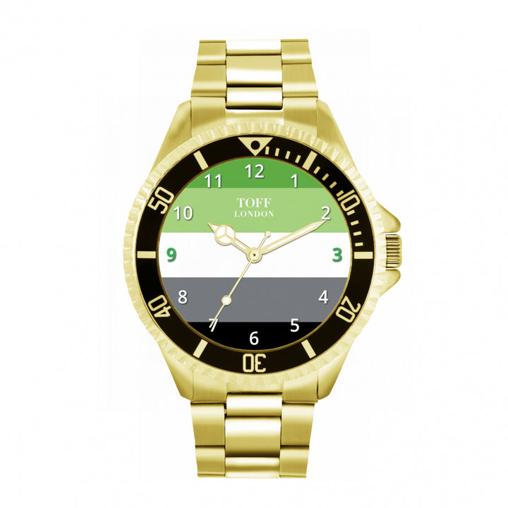 42mm Pride Aromantic Flag Watch