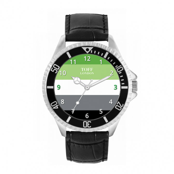 42mm Pride Aromantic Flag Watch