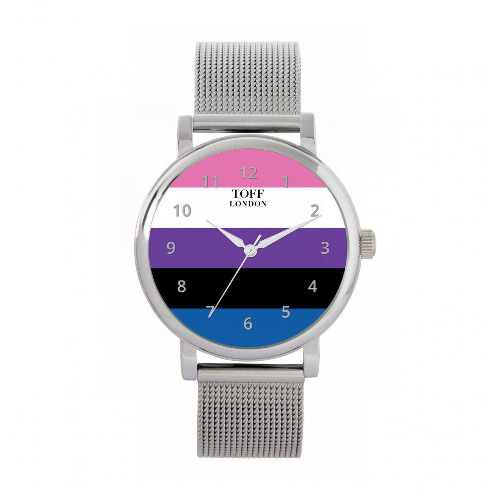 38mm Pride Genderfluid Flag Watch