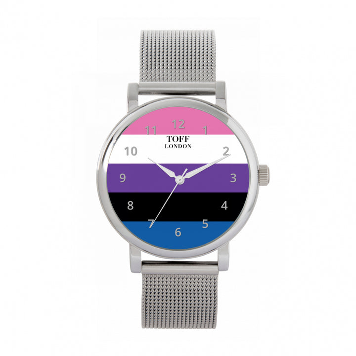 38mm Pride Genderfluid Flag Watch