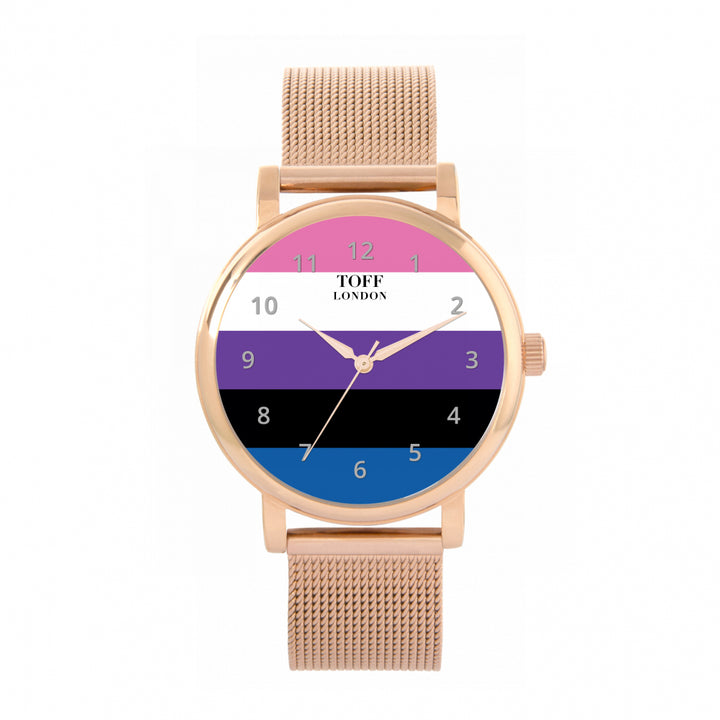 38mm Pride Genderfluid Flag Watch