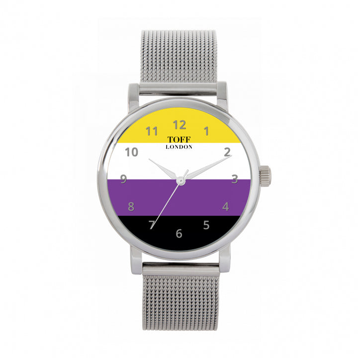 38mm Pride Nonbinary Flag Watch