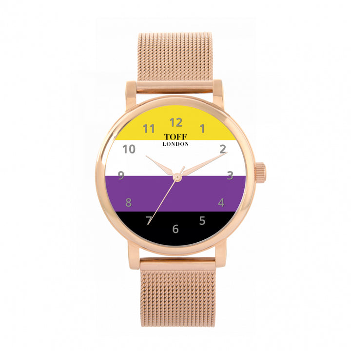 38mm Pride Nonbinary Flag Watch