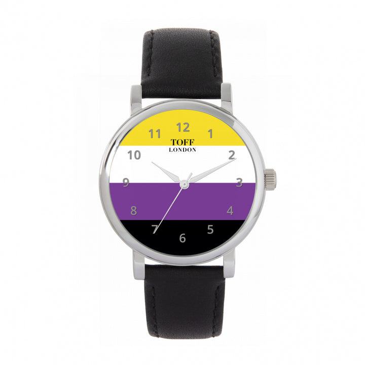 38mm Pride Nonbinary Flag Watch