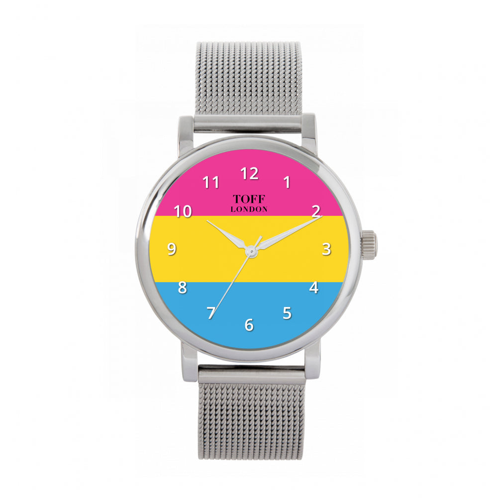 38mm Pride Pansexual Pride Flag Watch