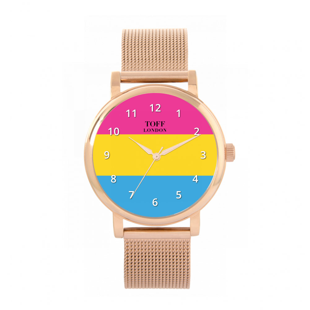 38mm Pride Pansexual Pride Flag Watch