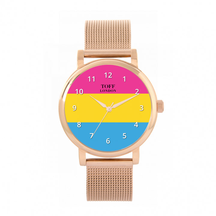 38mm Pride Pansexual Pride Flag Watch