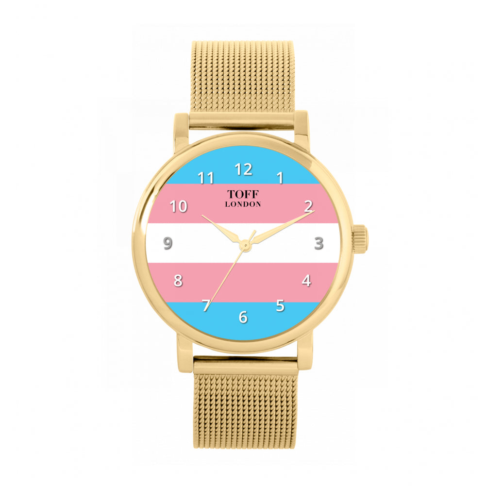38mm Pride Transgender Flag Watch
