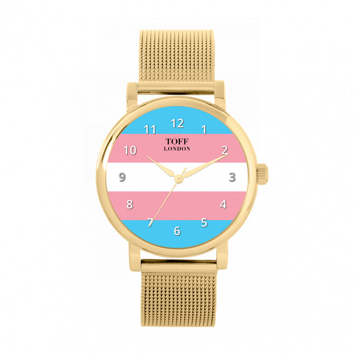 38mm Pride Transgender Flag Watch