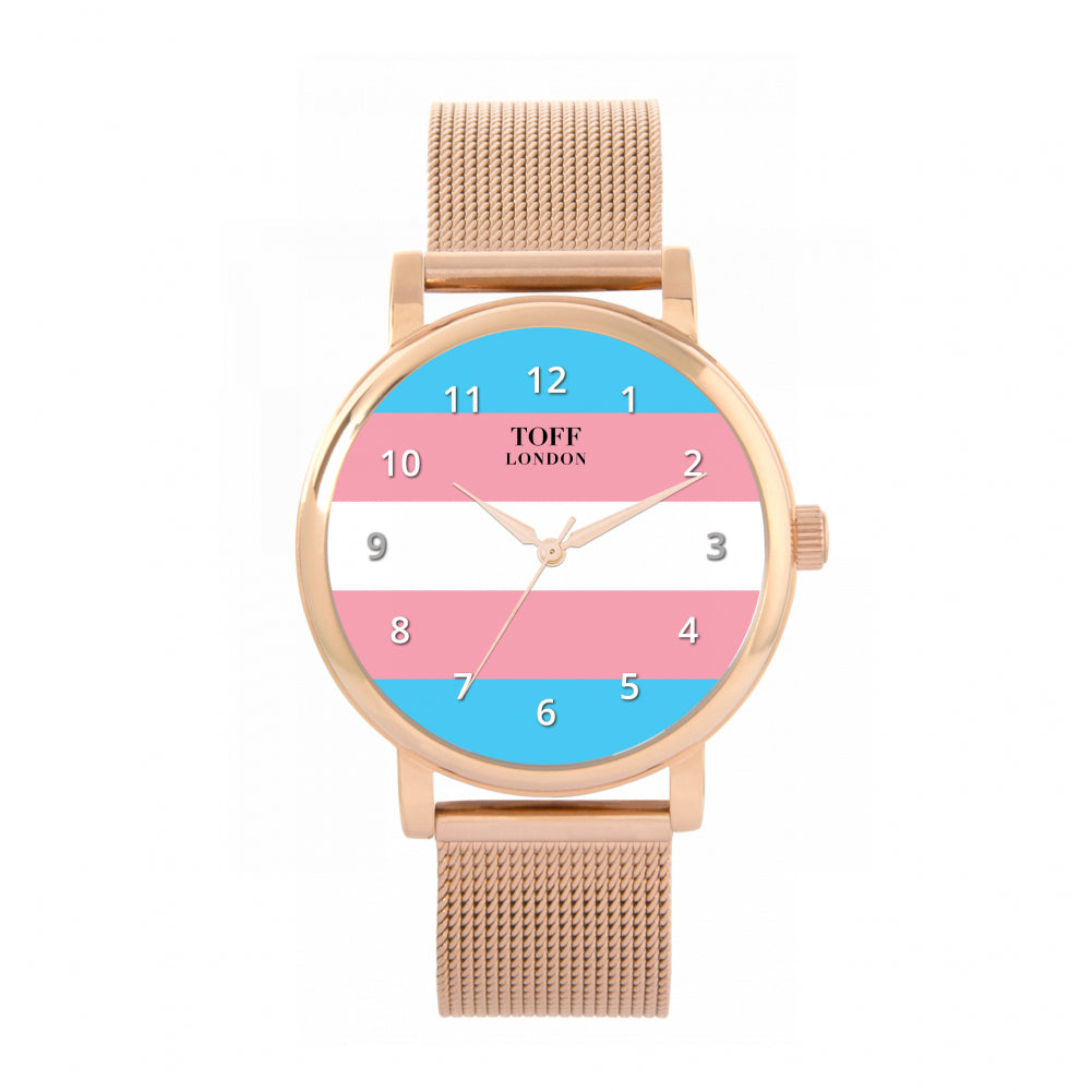 38mm Pride Transgender Flag Watch