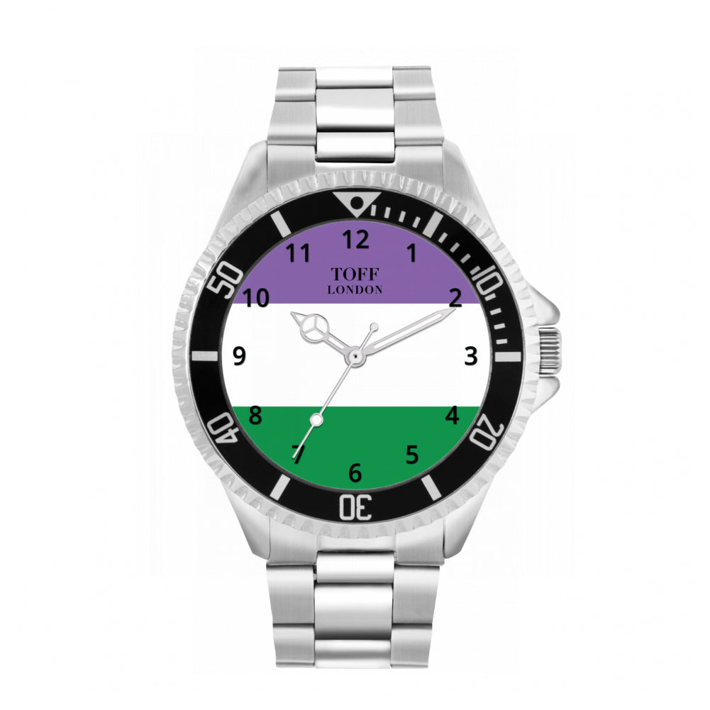 42mm Pride Genderqueer Flag Watch
