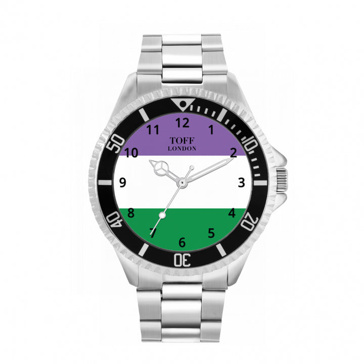 42mm Pride Genderqueer Flag Watch