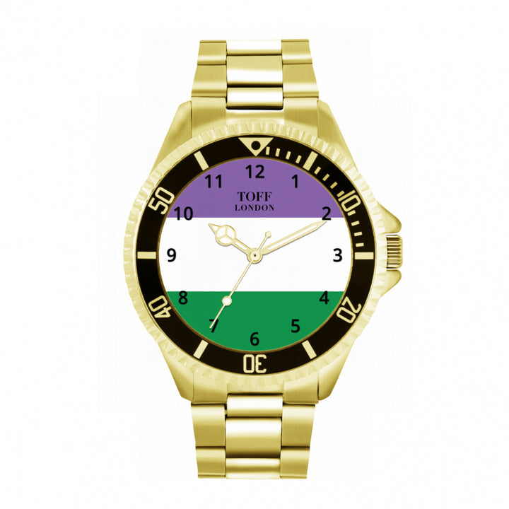 42mm Pride Genderqueer Flag Watch