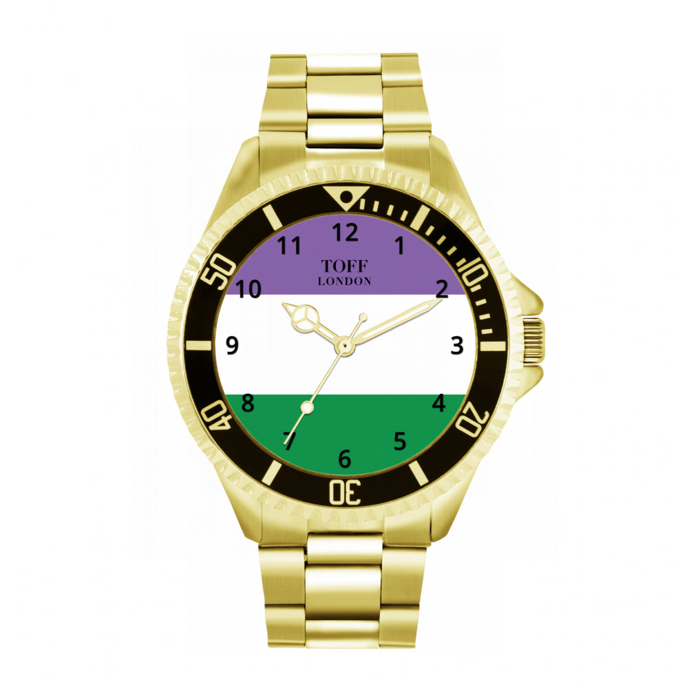 42mm Pride Genderqueer Flag Watch