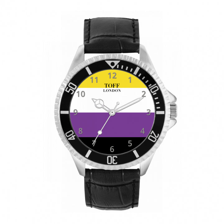 42mm Pride Nonbinary Flag Watch